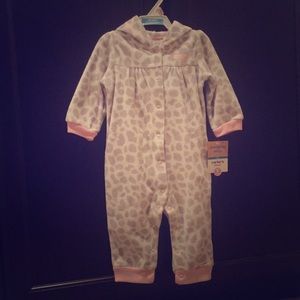 Carter’s Hooded Fleece Jumpsuit, 9 months
